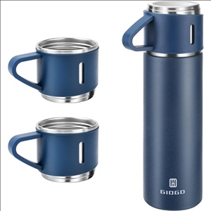 Stainless Steel Thermo 500ml/16.9oz Vacuum Insulated Bottle with Cup for Coffee Hot drink and Cold